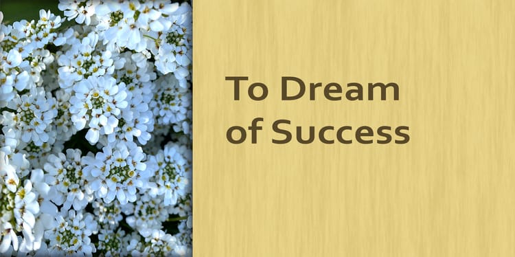 To Dream of Success